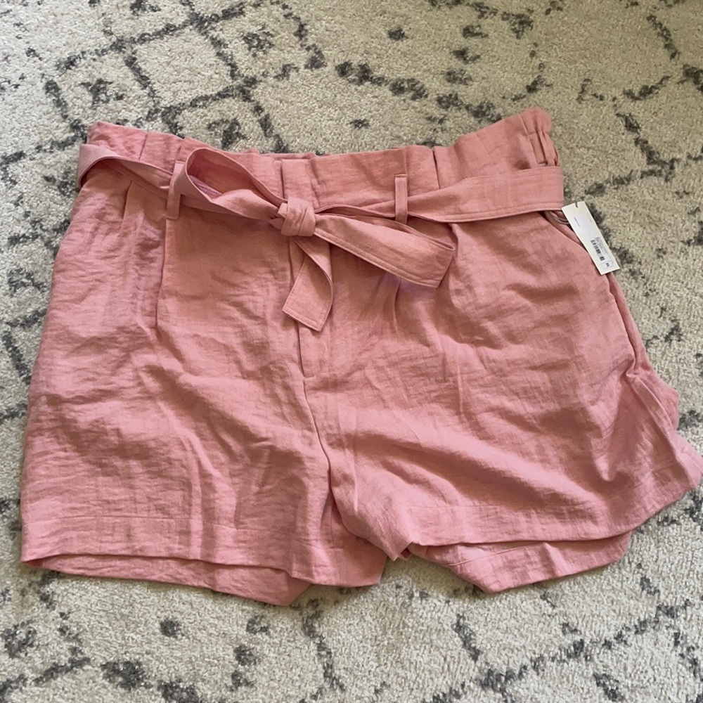 Women's High-Rise Paperbag Shorts - A New Day™